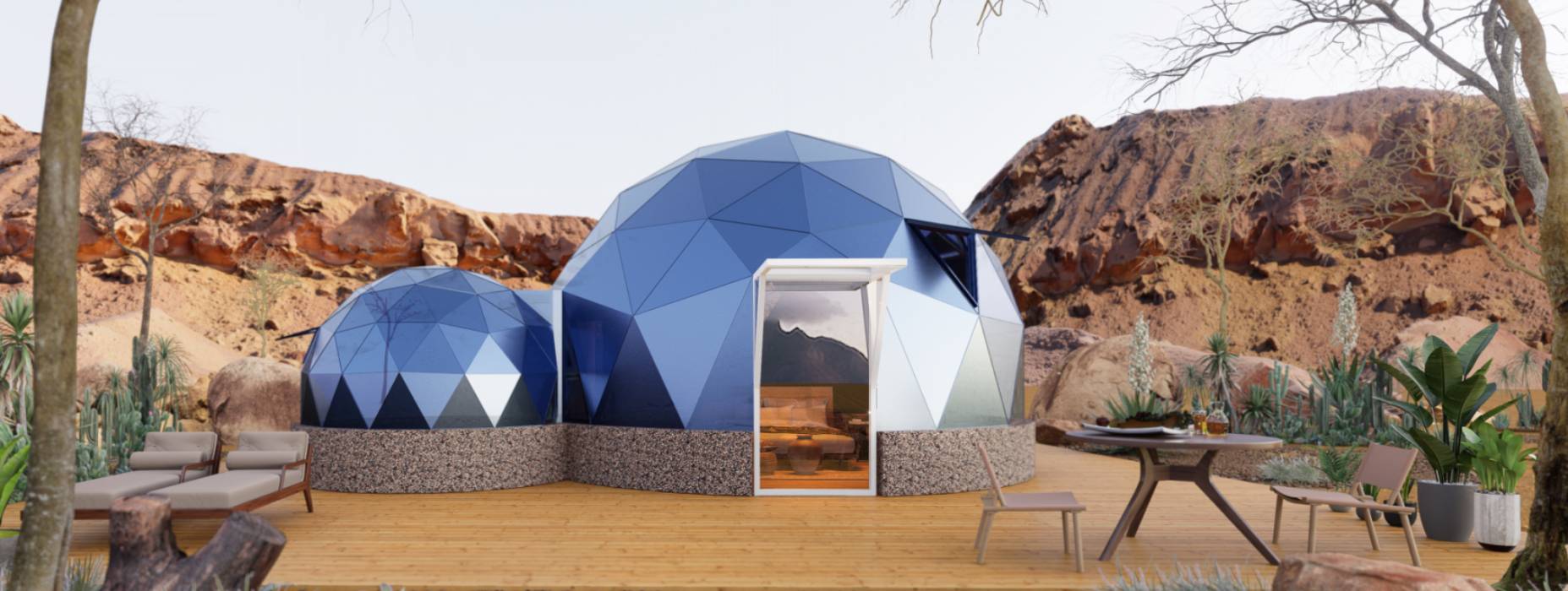 寻甸球形智能光伏玻璃星空房